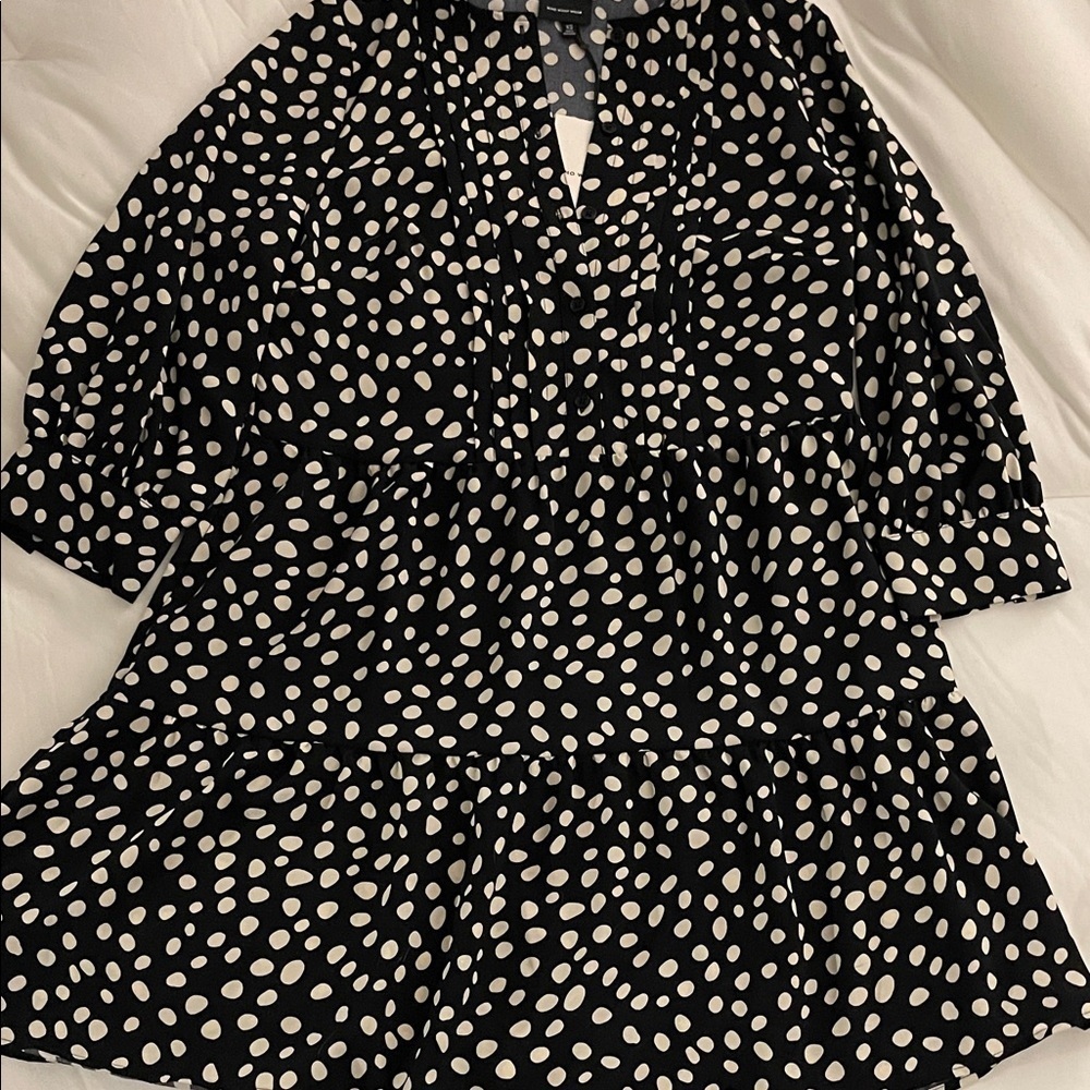 Who What Wear Button Front Flare Dress